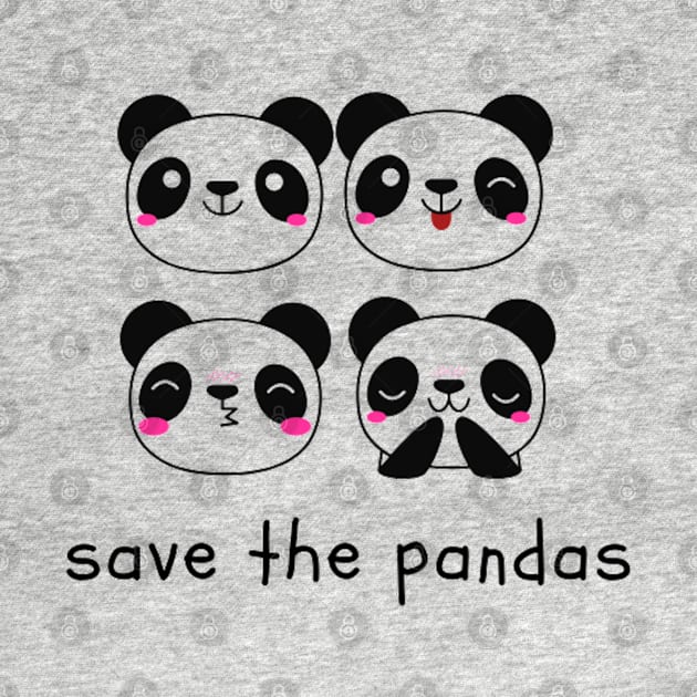 Save the Pandas by NoColorDesigns